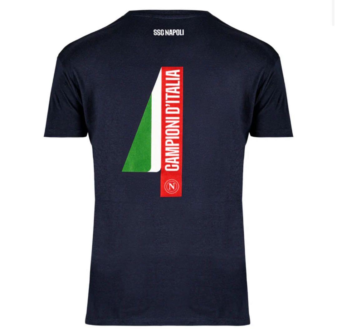 SSC ナポリ 4度目のスクデット 公式 記念 Tシャツ AG4IN Lサイズ