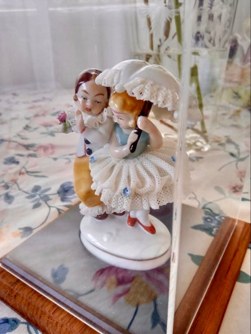 シャイベ　アルスバッハ　磁器　置物　アンティーク　フィギュリン　陶器人形