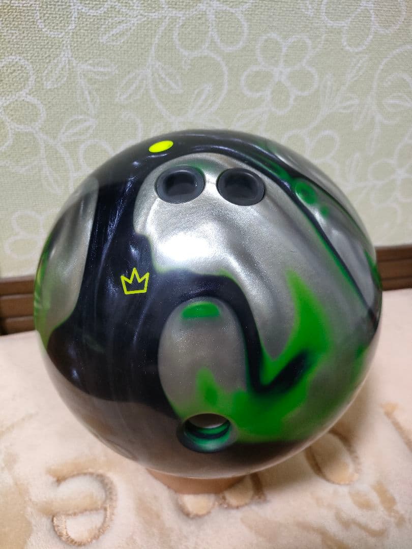 RHINOボウリングボール13ポンド 緑・黒・灰色→即購入当日発送　美品