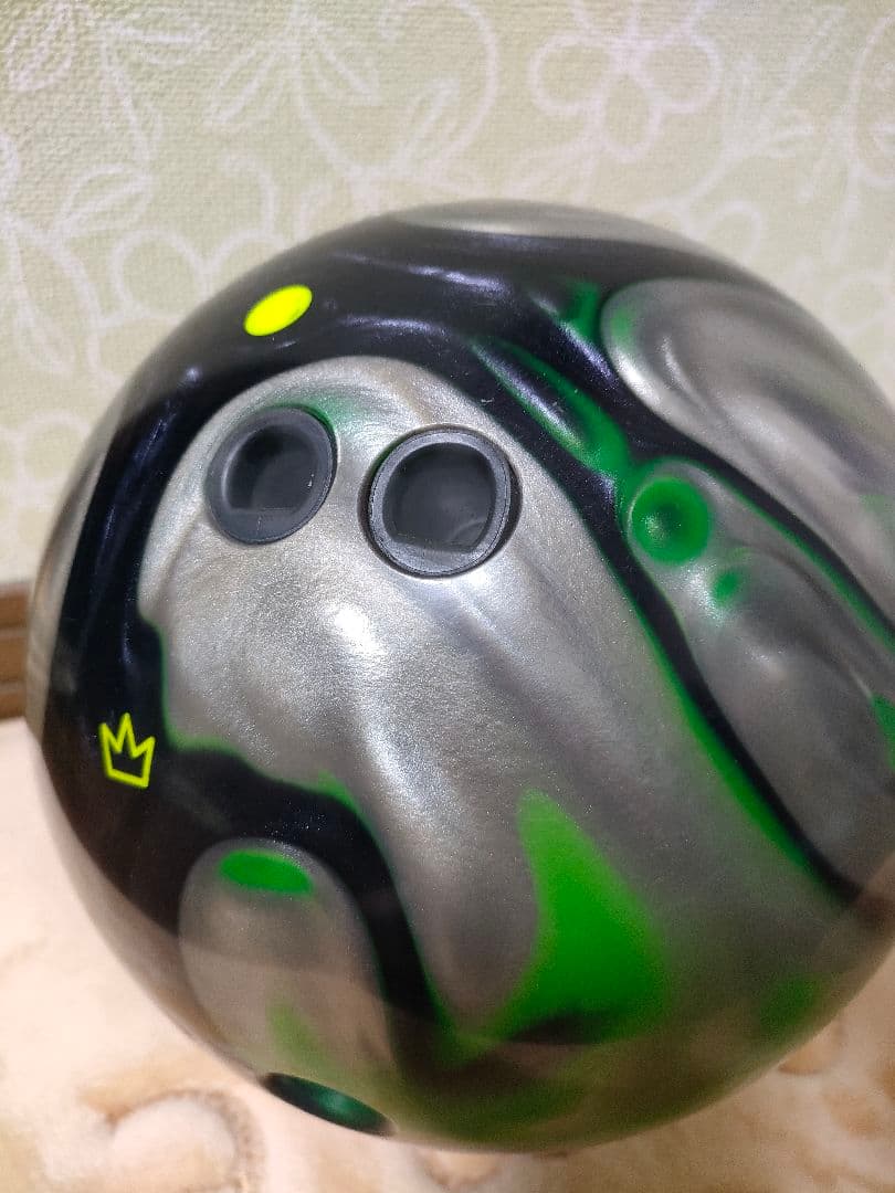 RHINOボウリングボール13ポンド 緑・黒・灰色→即購入当日発送　美品