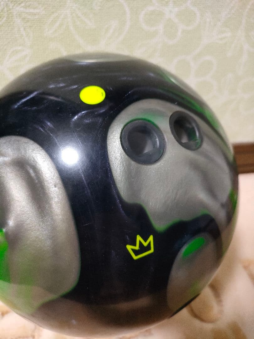 RHINOボウリングボール13ポンド 緑・黒・灰色→即購入当日発送　美品