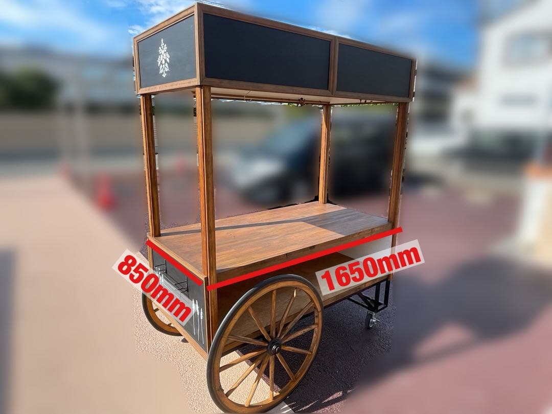 【上部のみ】木製 キッチンワゴン 屋台 マルシェ カントリースタイル