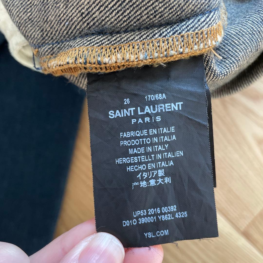 saint laurent サンローラン　エディ期　スキニーデニム　ブルー