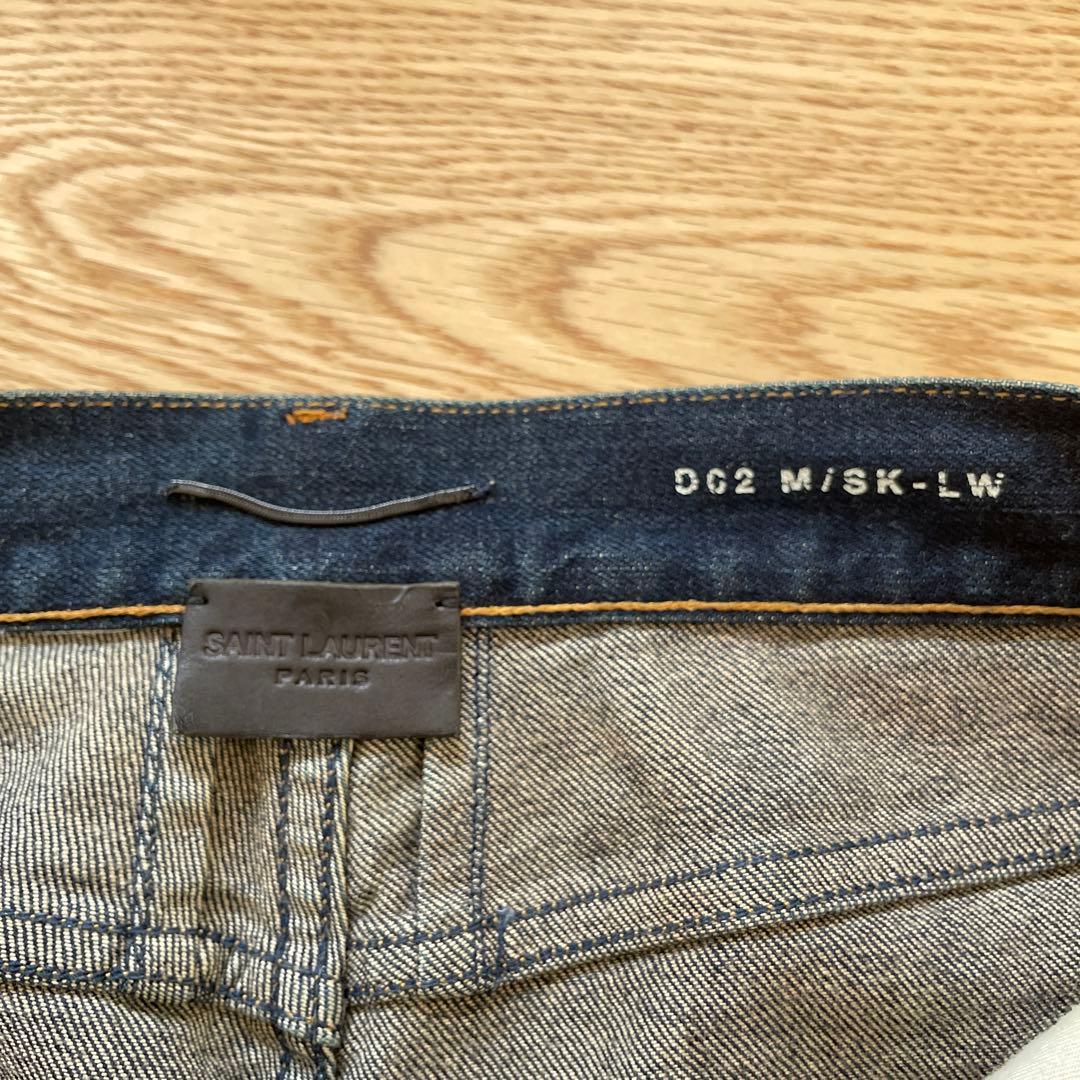 saint laurent サンローラン　エディ期　スキニーデニム　ブルー