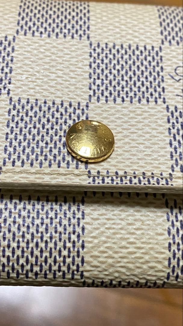 [超美品] ルイ・ヴィトン キーケース 白 ダミエ