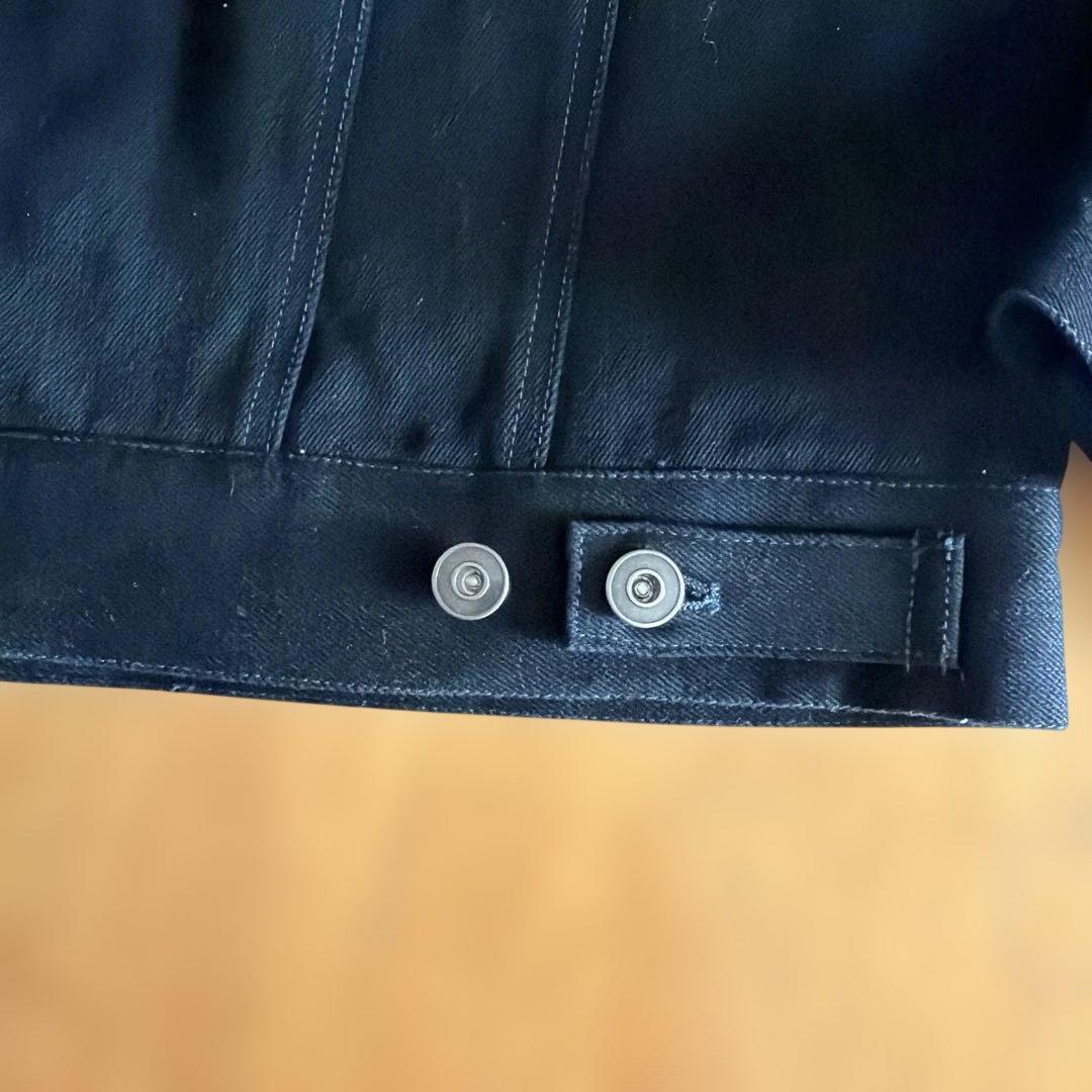 ANDER HUNK スタッズ付きデニムジャケット 黒