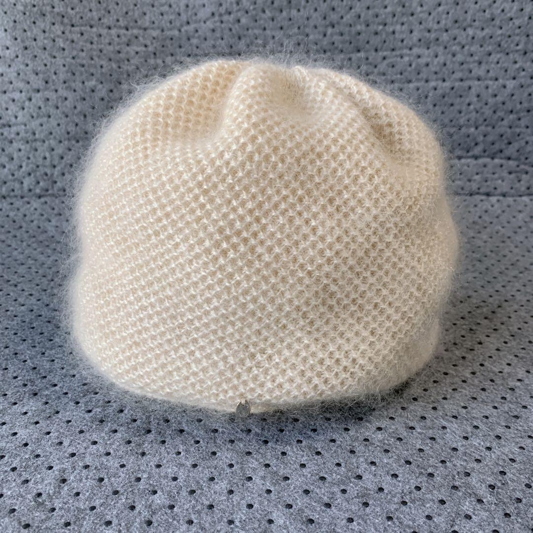 美品 マッキントッシュ フィロソフィー モヘヤ シルク ニット帽 キャップ