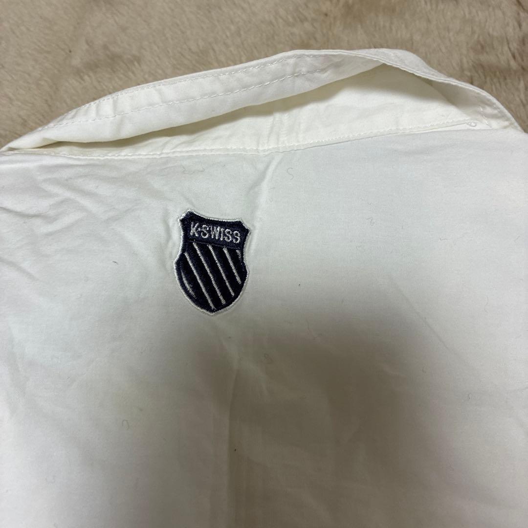 K-SWISS ホワイト ショートスリーブシャツ 100