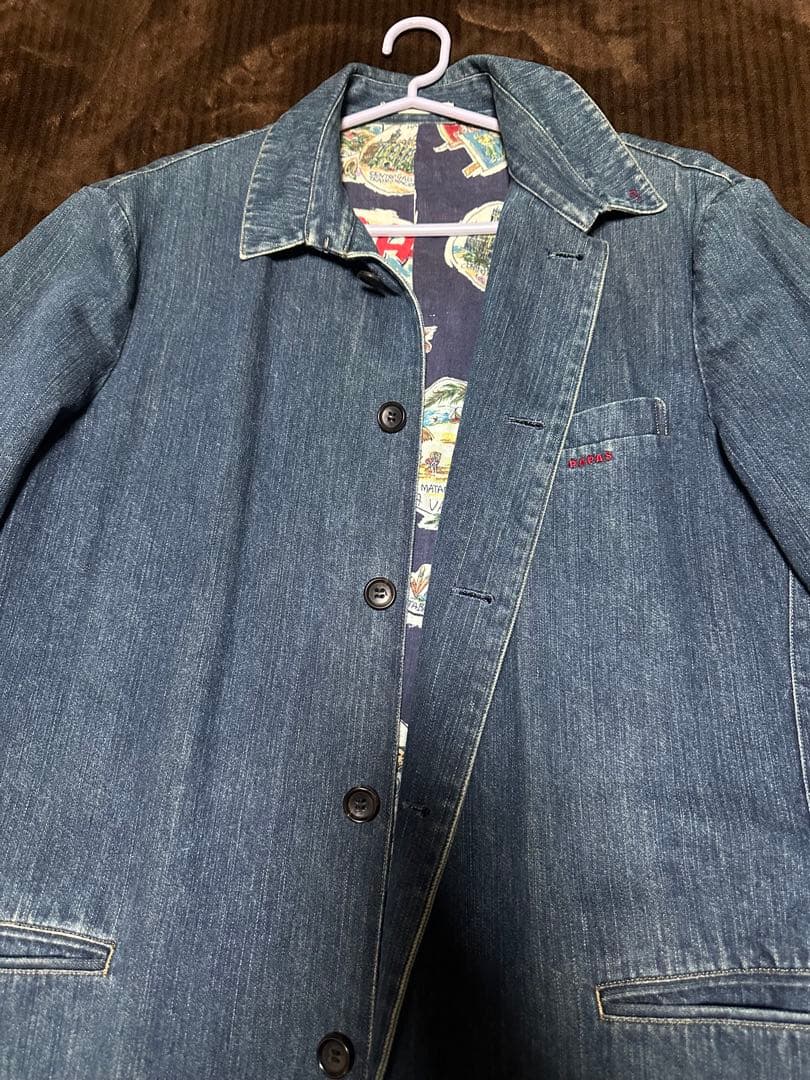デニムブルー ロングジャケット