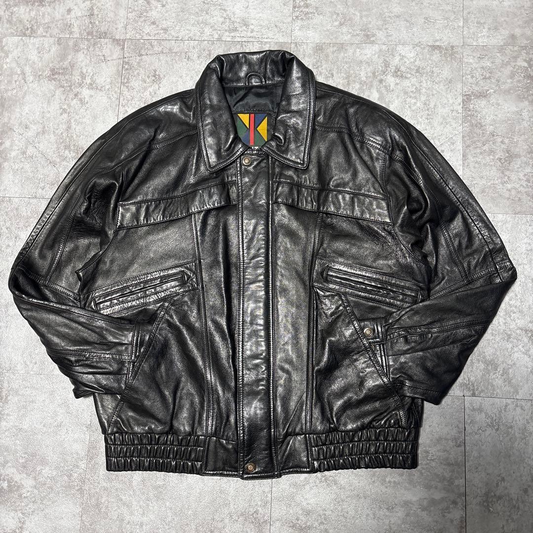 ジャケット・アウター 80s vtg short real leather flight jacket