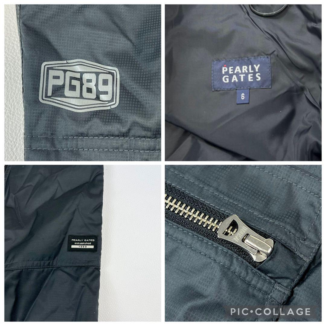 パーリーゲイツ ゴルフパンツ カーゴパンツ 中綿 XL相当 チェック ブラック