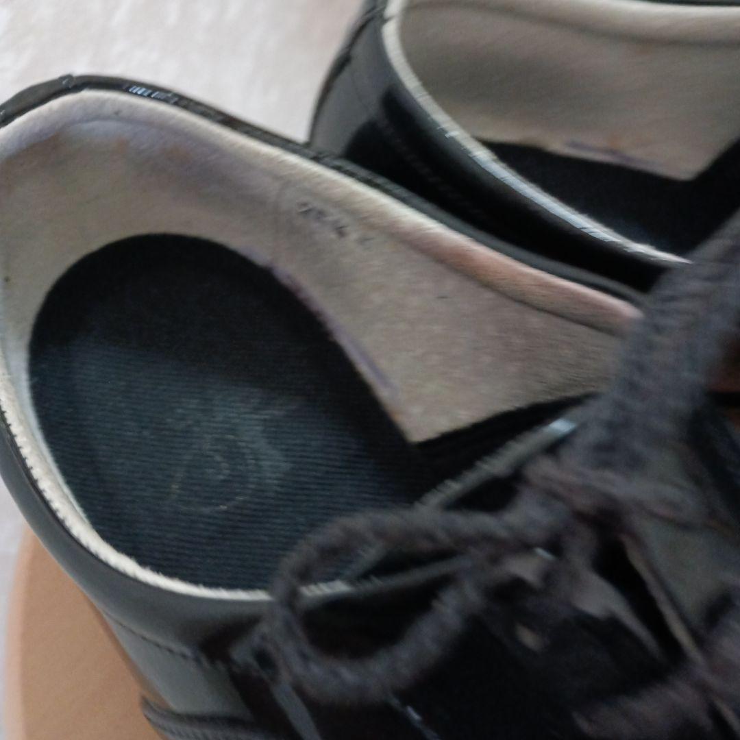 社交ダンスシューズ 　エナメルブラック 25.5cm