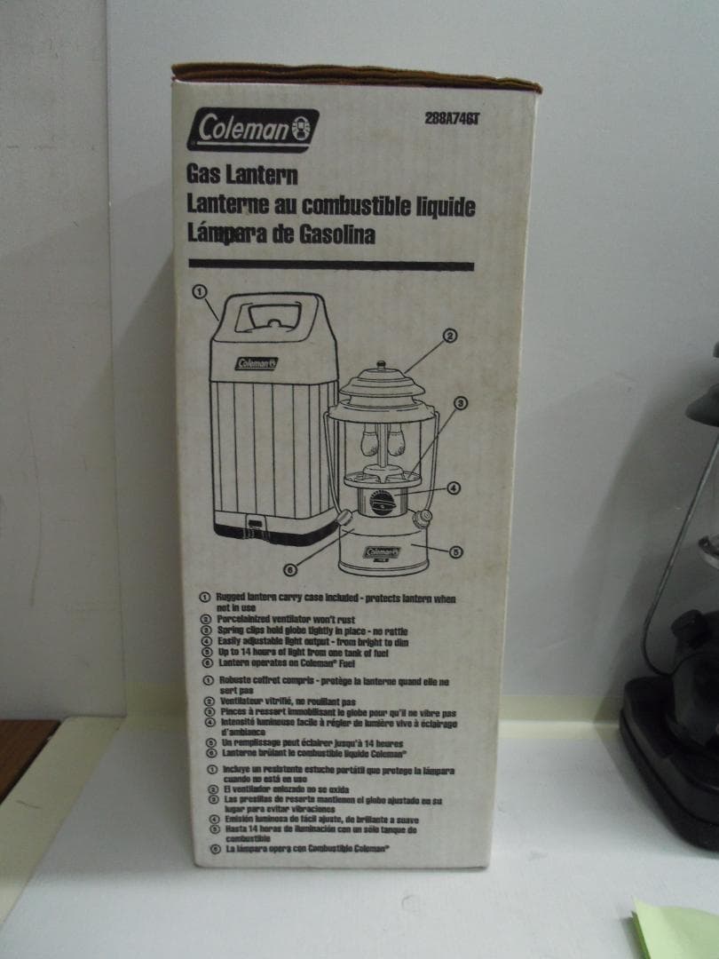 【中古】Coleman コールマン　ガスランタン　288A746T 数回使用