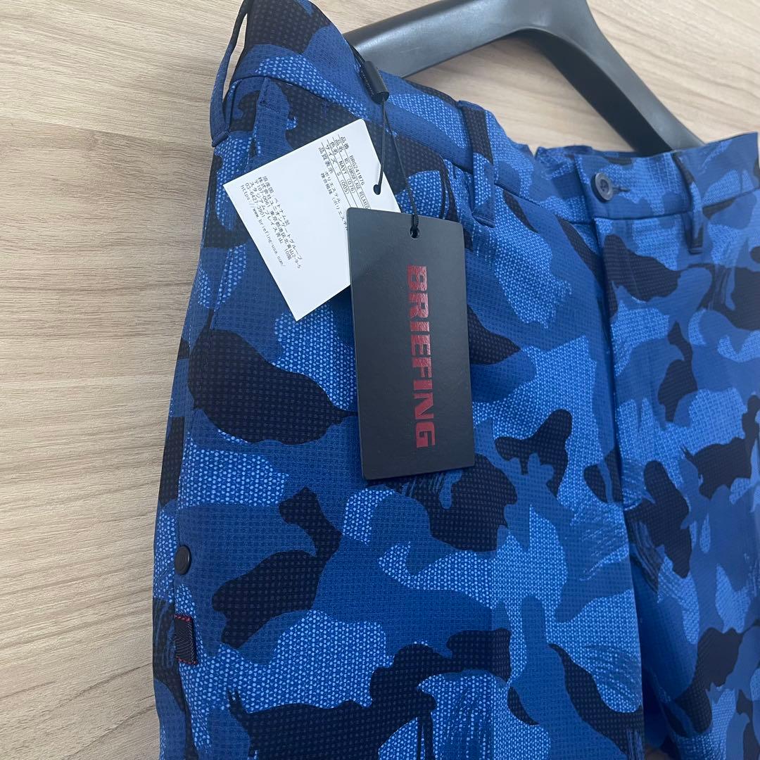 新品★50,600円 BRIEFING 春夏ゴルフセットアップ 黒シャツ＆パンツ