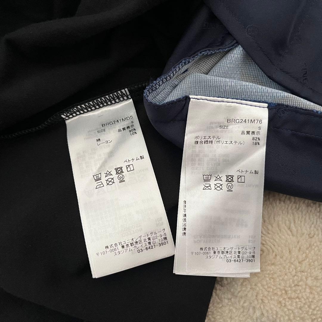 新品★50,600円 BRIEFING 春夏ゴルフセットアップ 黒シャツ＆パンツ