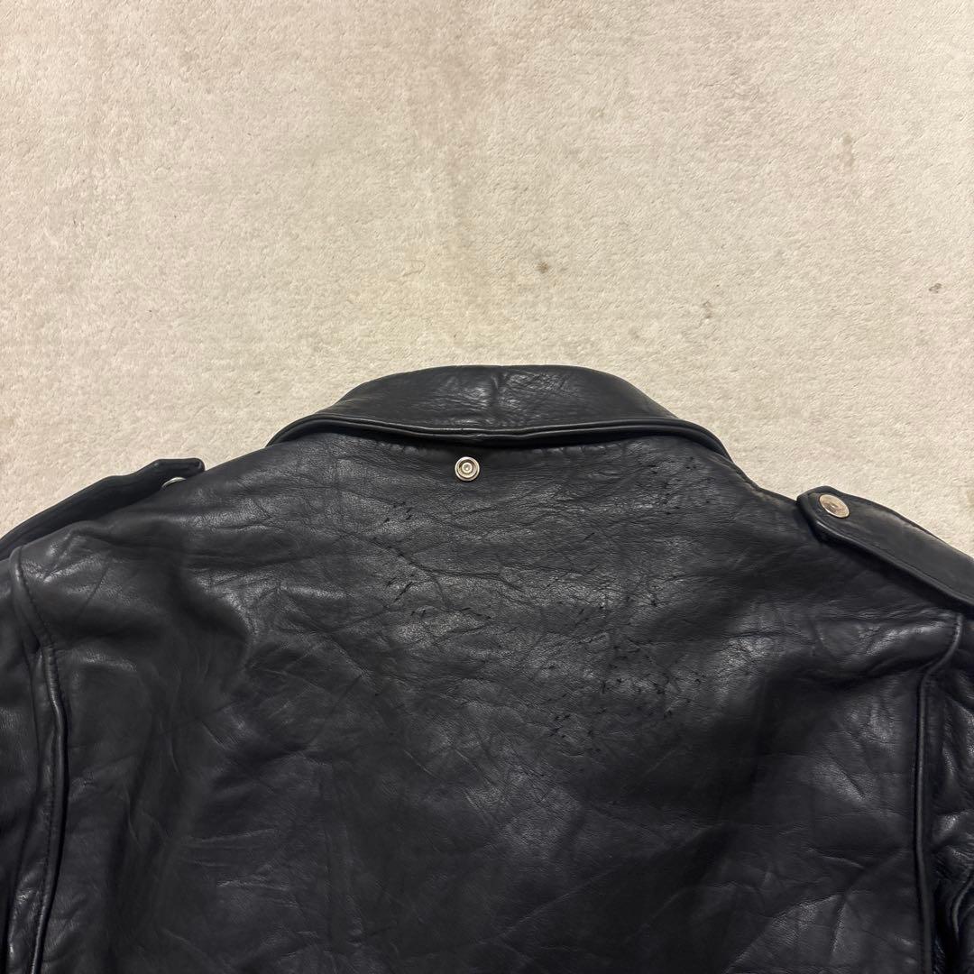 は*ち様 米国製⭐️Schott 618 ライダースジャケット レザー キルティ