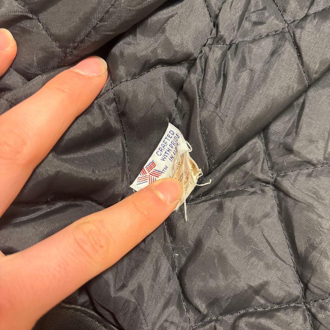 は*ち様 米国製⭐️Schott 618 ライダースジャケット レザー キルティ