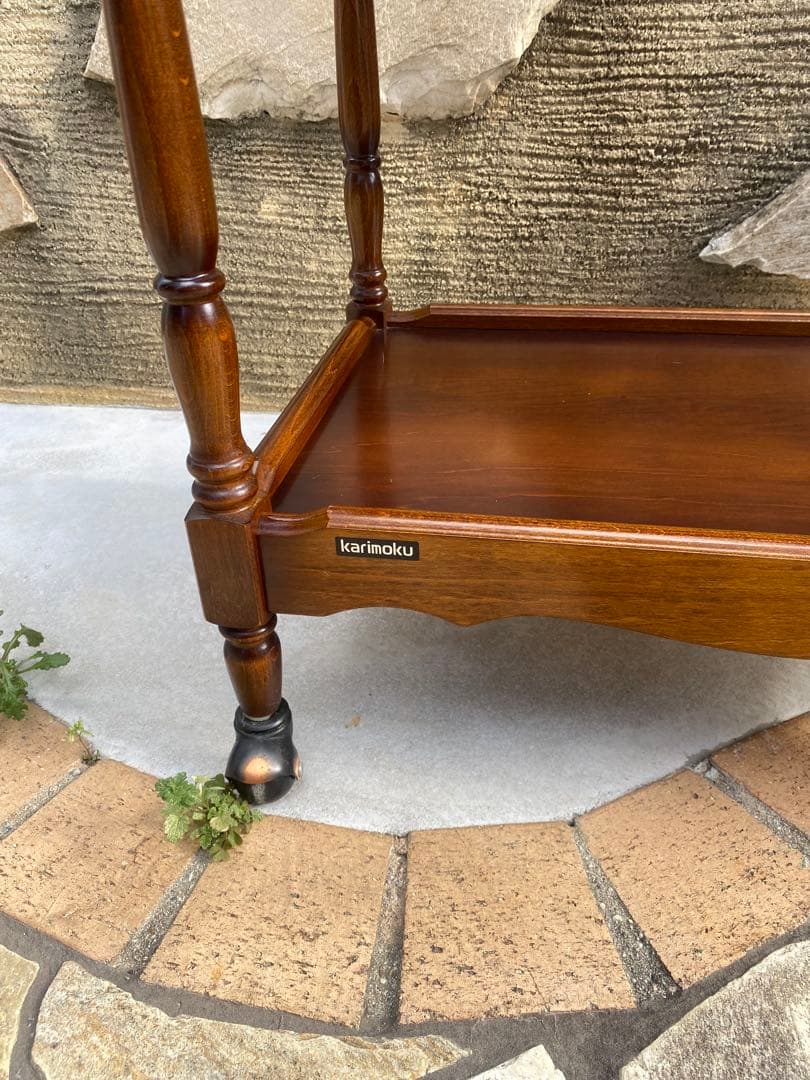 カリモク　キッチン　ワゴン　レトロ　オールド　ヴィンテージ アンティーク