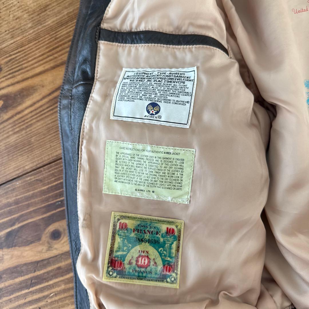 AVIREX G-1 レザージャケット ダークブラウン