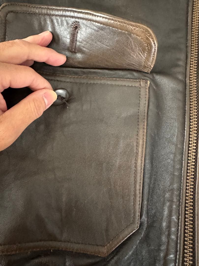 AVIREX G-1 レザージャケット ダークブラウン