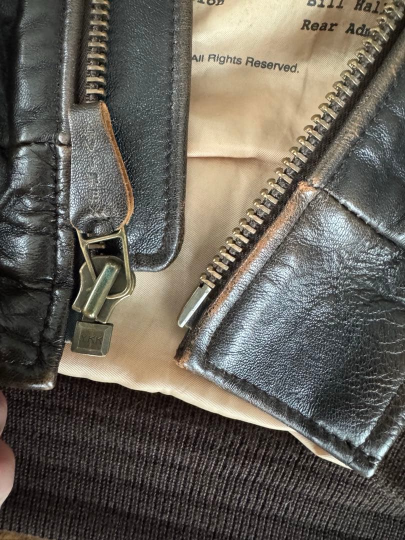 AVIREX G-1 レザージャケット ダークブラウン