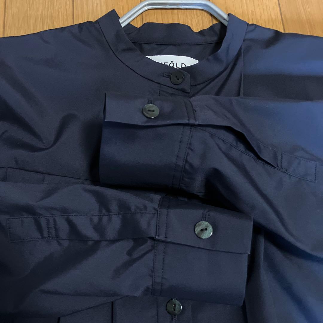 【極美品】ENFOLD アシンメトリーシャツ ネイビー