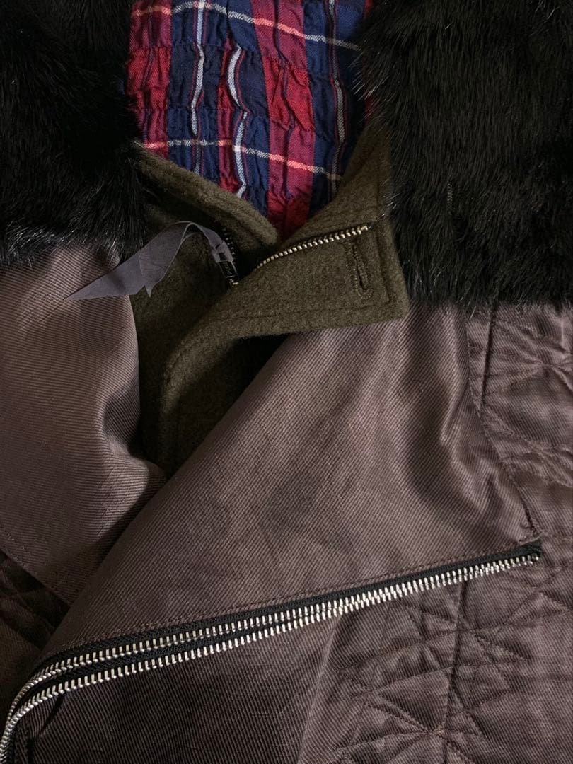 KOHSHIN SATOH ドッキング コート ファー docking coat