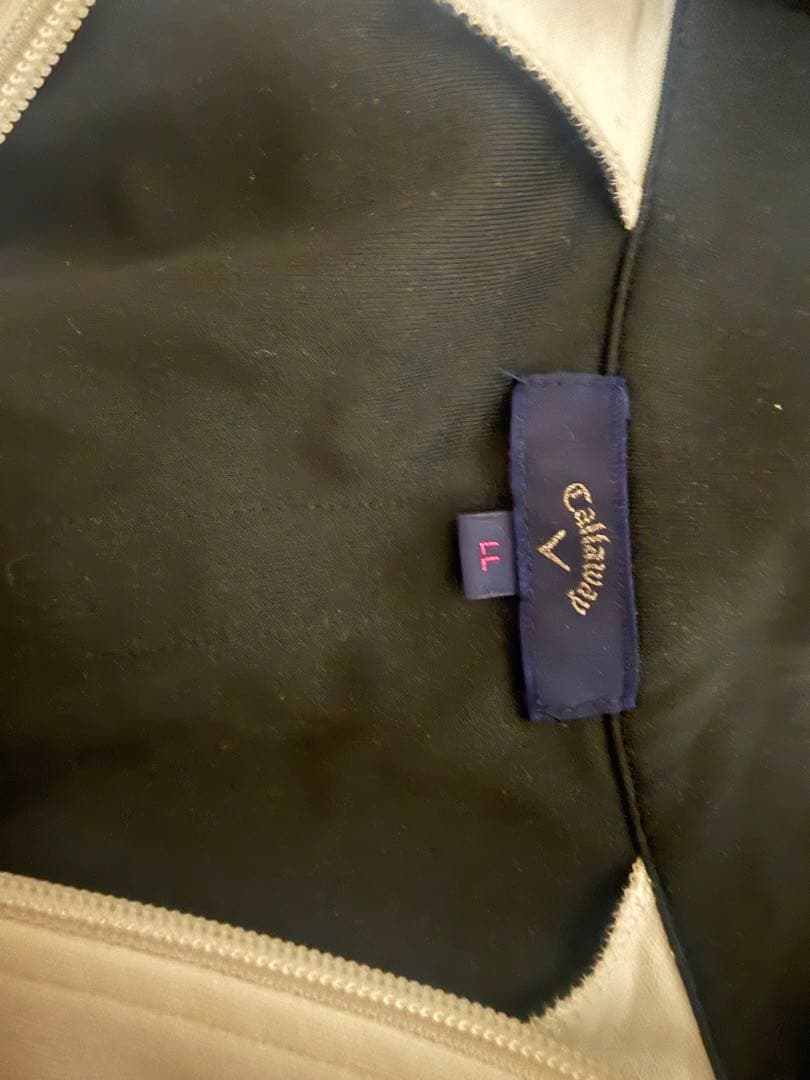 Callaway レディース L ホワイト ジップ付ジャケット