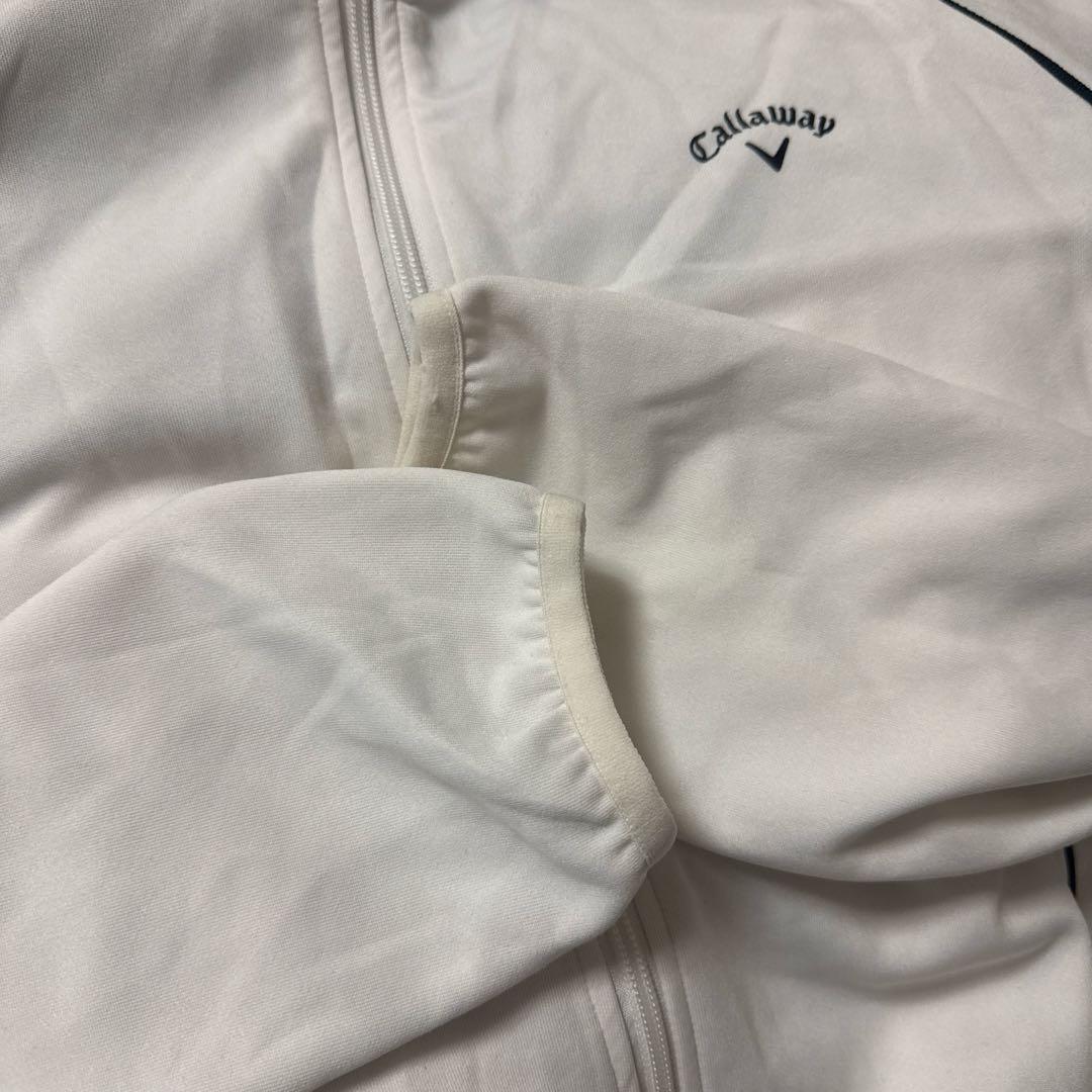 Callaway レディース L ホワイト ジップ付ジャケット