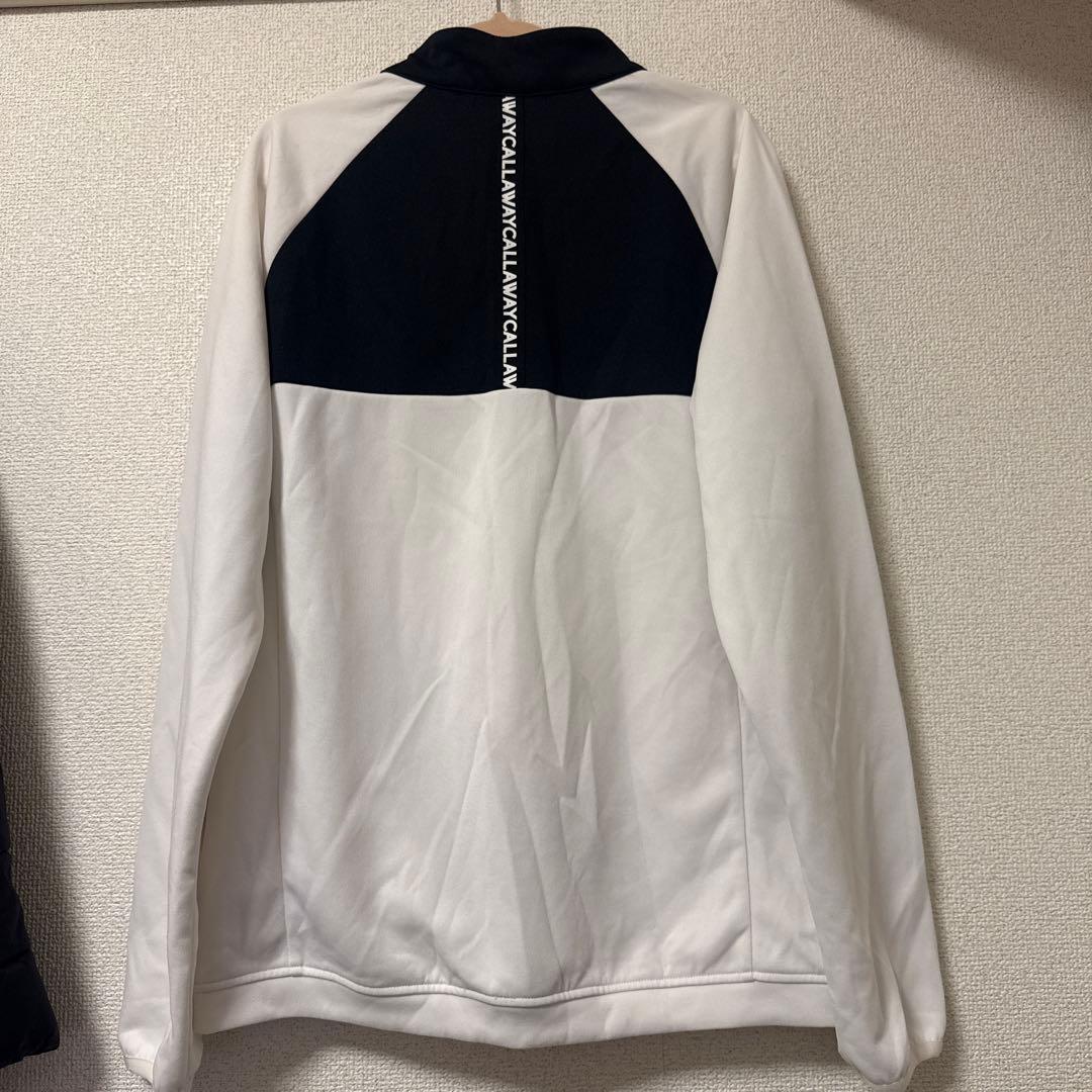 Callaway レディース L ホワイト ジップ付ジャケット