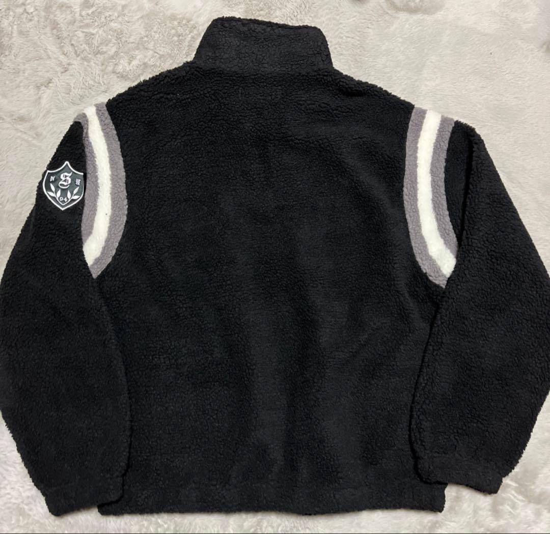 Supreme Arc Half Zip Fleece Pullover L 黒