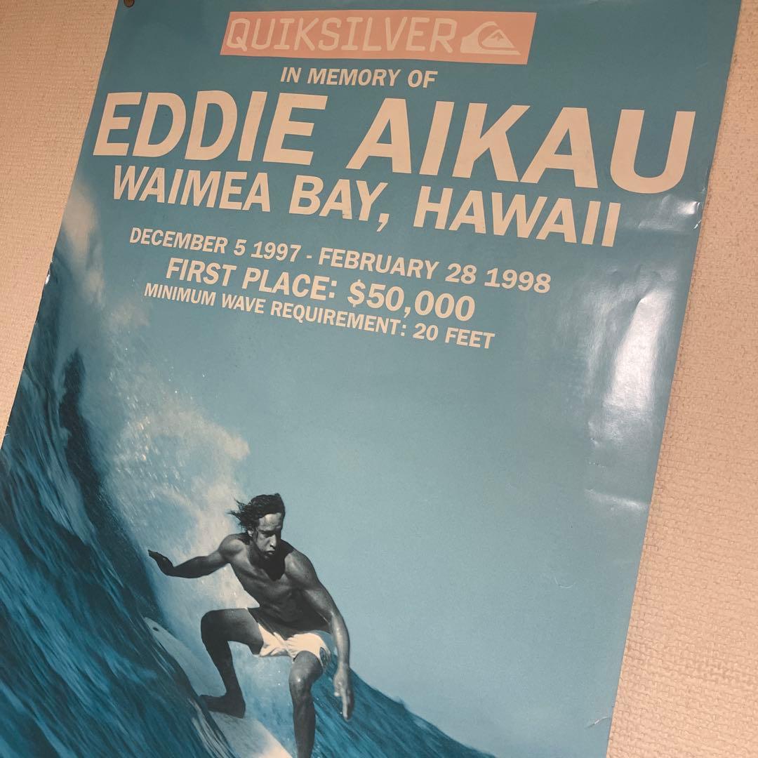 希少Eddie Aikau Quiksilver ポスター