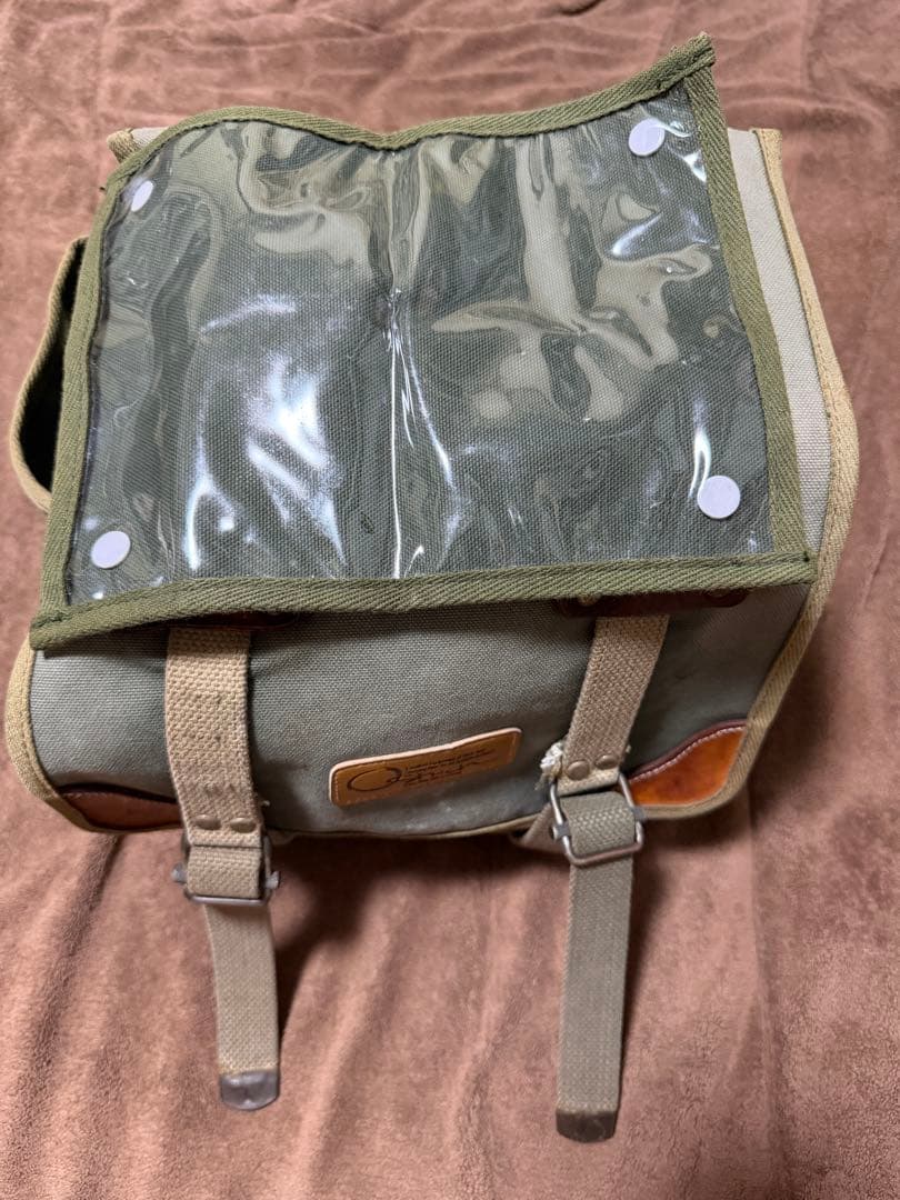 オーストリッチ フロントバッグ緑＆S-2サドルバッグ緑