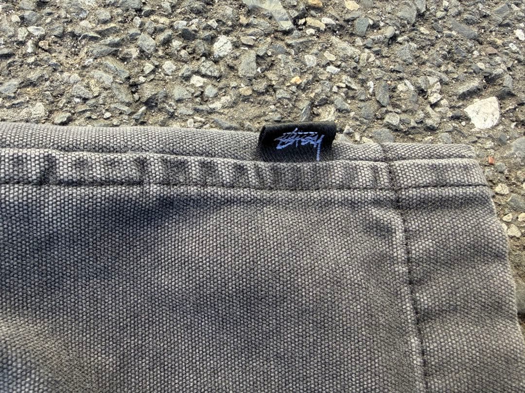 stussyダークグレー コーデュロイ襟 ジャケット