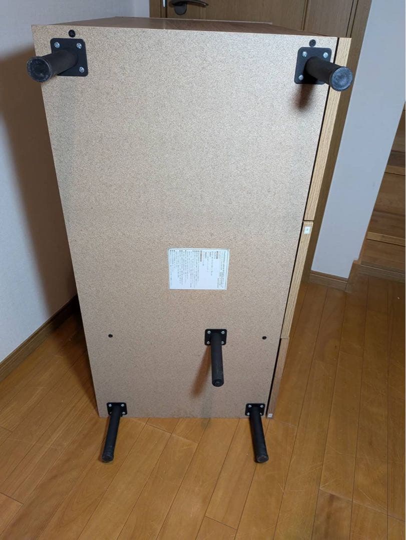 ■送料込■LOWYA ラタン調キッチンカウンター90 棚 収納台