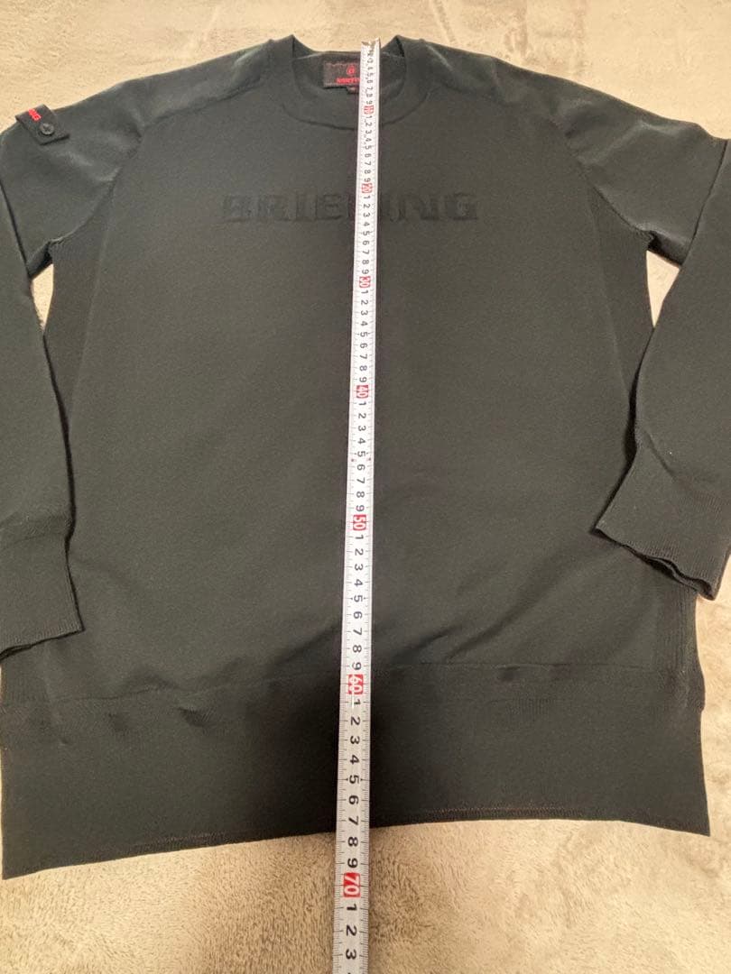 【美品】BRIEFING クルーネックニット　ブラックM