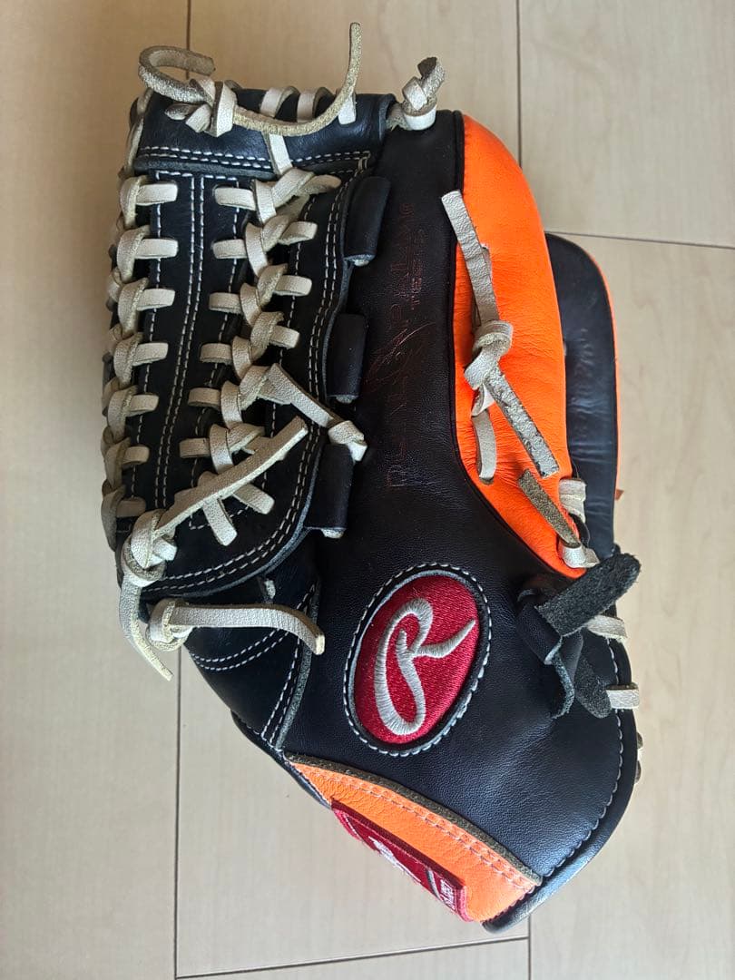 Rawlings 限定版 野球グローブ ブラック/オレンジ