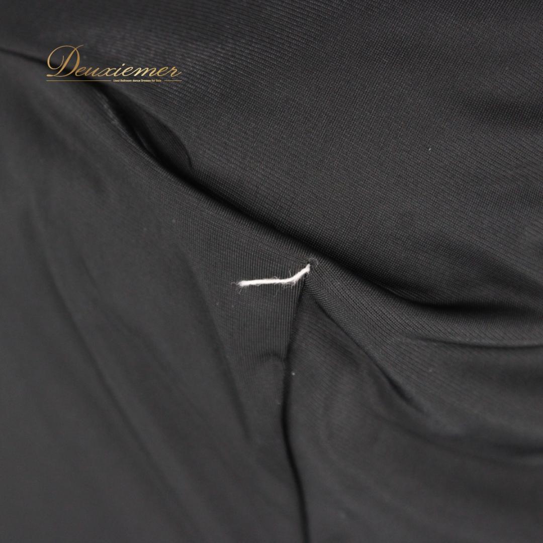 【美品 日本製社交ダンス衣装】ワンピース ドレス ペチコート パニエ 9号 黒