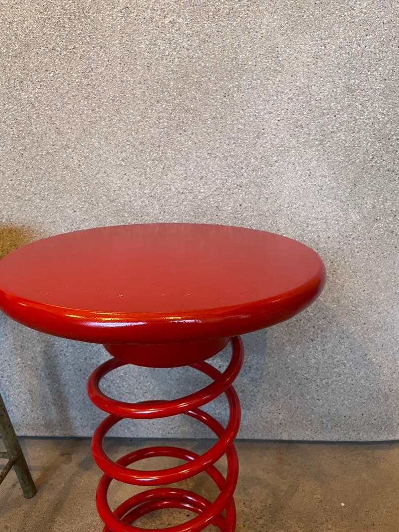 アート　ポストモダン　ミッドセンチュリー　サイドテーブル　スプリング　アノニマス