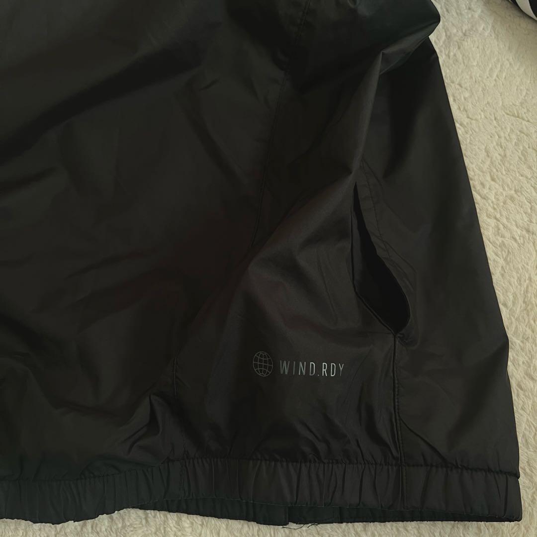 adidas ウインドブレーカー　上下セット　165 ブラック　アディダス