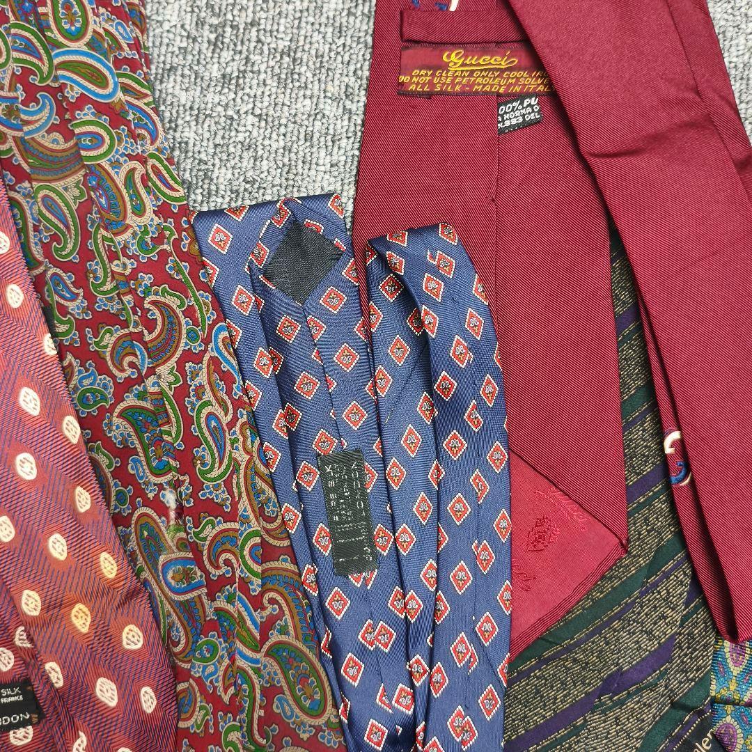 多様なデザイン ネクタイ フォーマル小物　ブランドネクタイ グッチ　ダンヒル