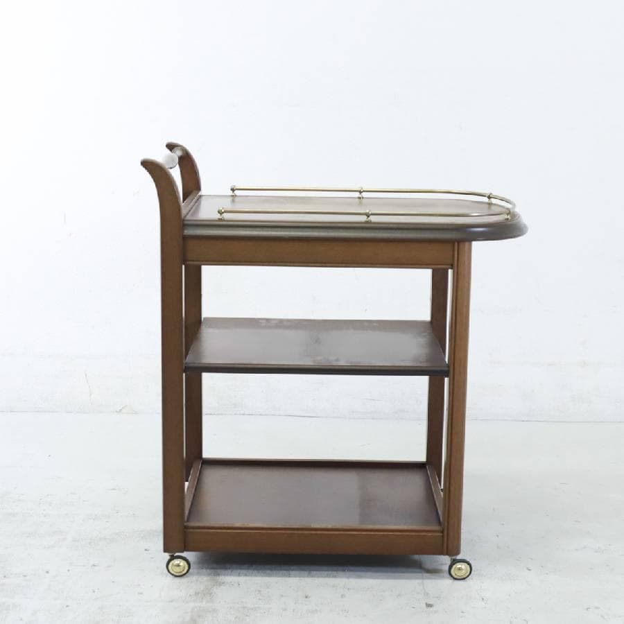 最終価格 マルニ木工 マキシマム ワゴン エレガントオーク色 3段 高級家具 2