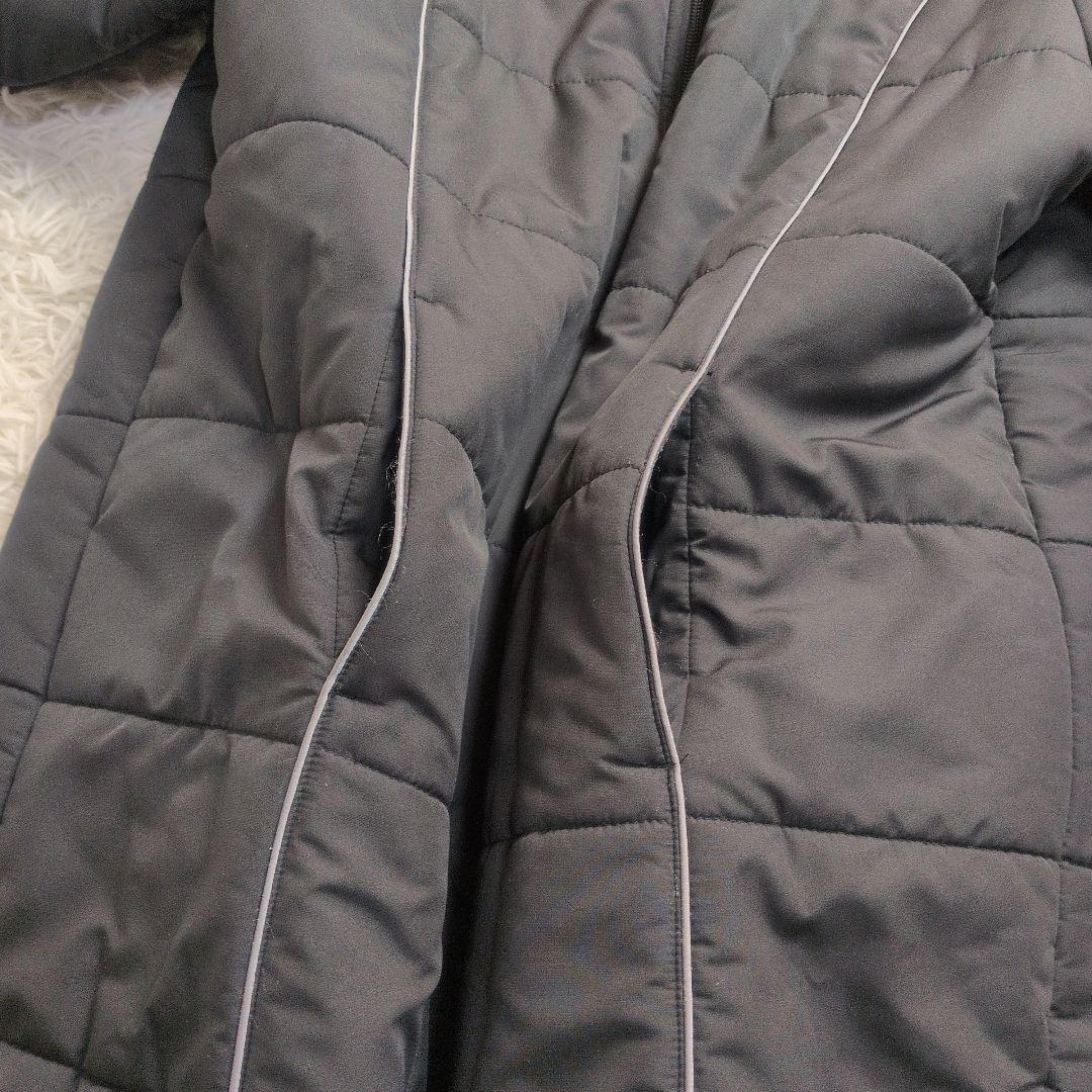 【美品✨NIKE✨XL】ナイキ ベンチ ロング コート 刺繍 ブラック