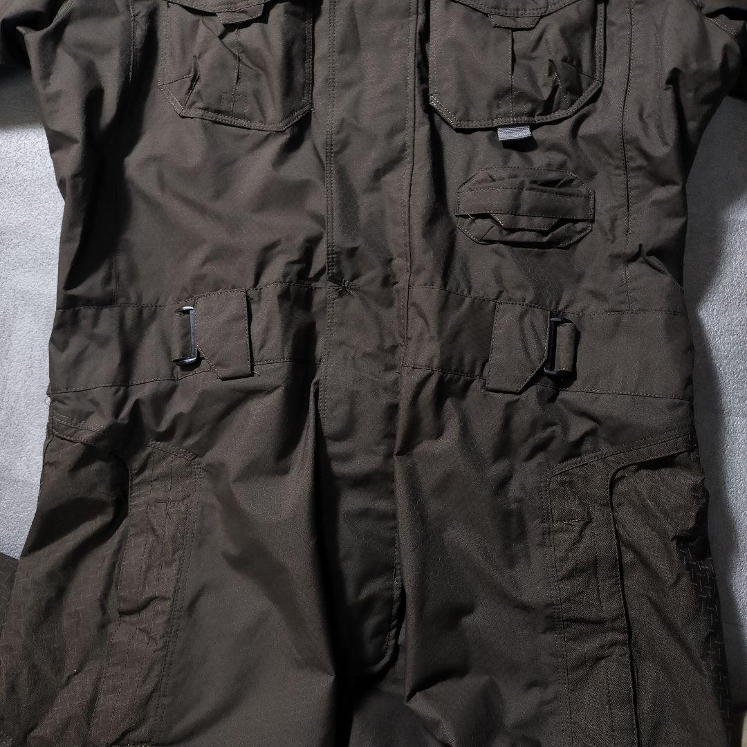 ヘリーハンセン ハニカム模様 こげ茶 モカブラウン スノーボードウェア Mサイズ