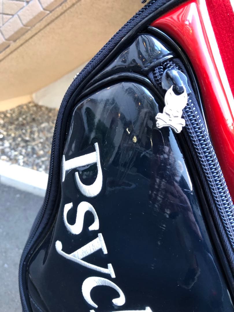 Psycho Bunny キャディバッグ 白/ネイビー