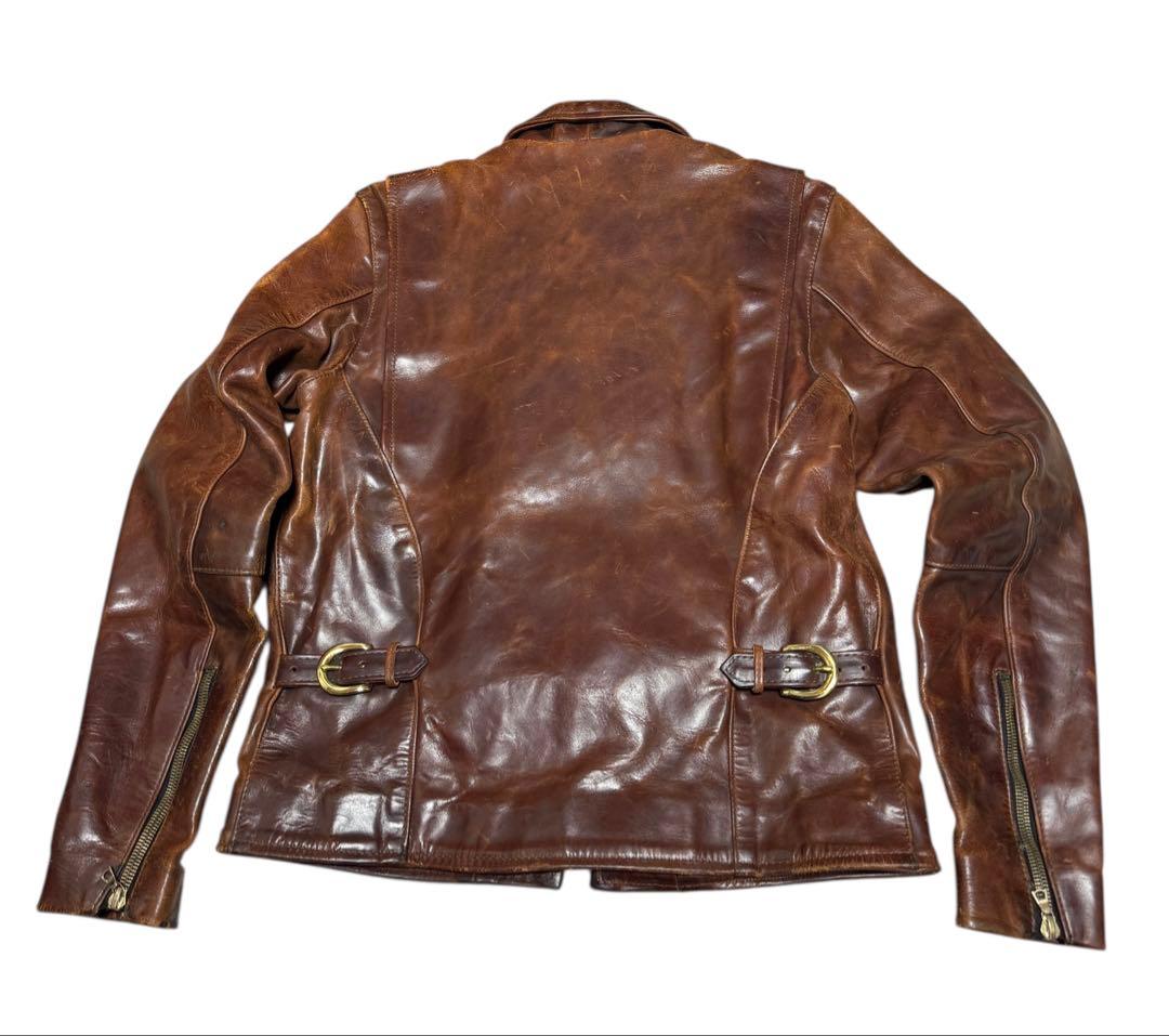 VANSON Leather ENF OCTAGON ライダースジャケット