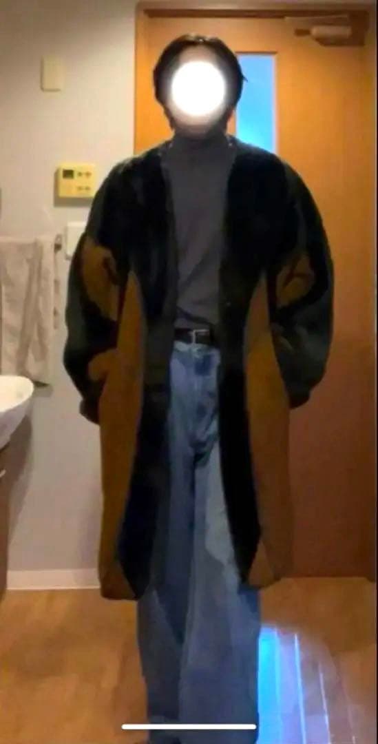 売り切り価格　ヴィンテージ　ロングムートンコート　ロングコート