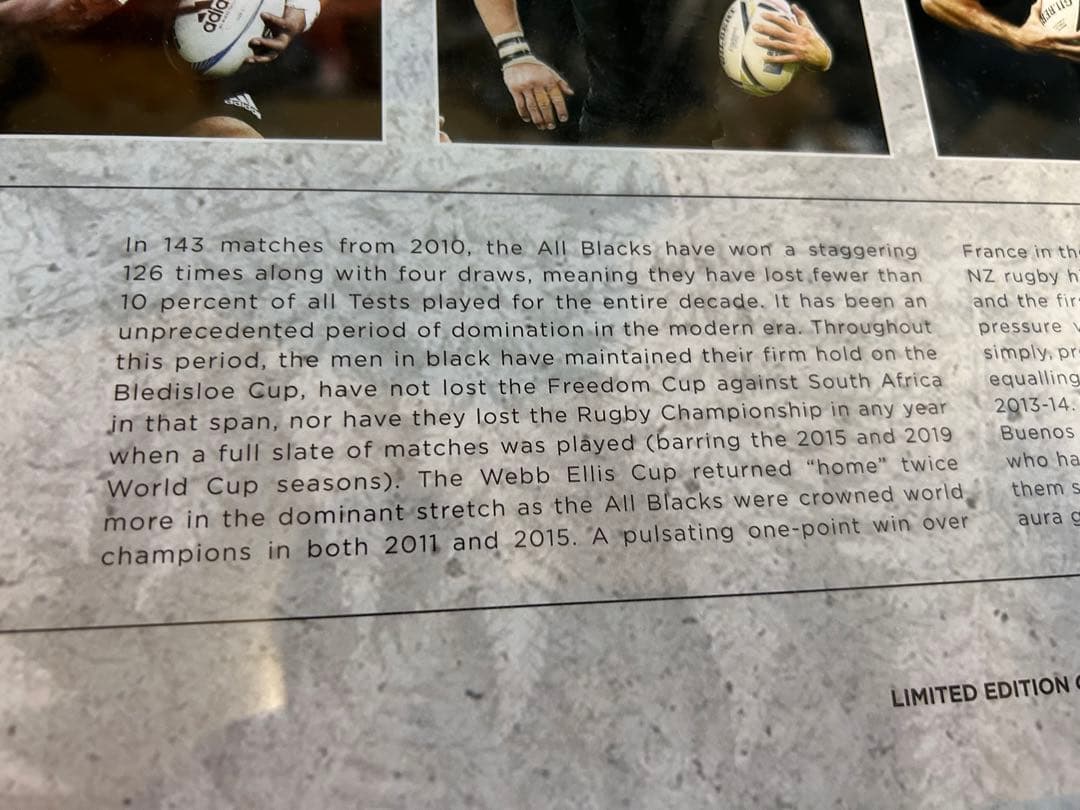 オールブラックス メモラビリア 記念品 Decade of Dominance