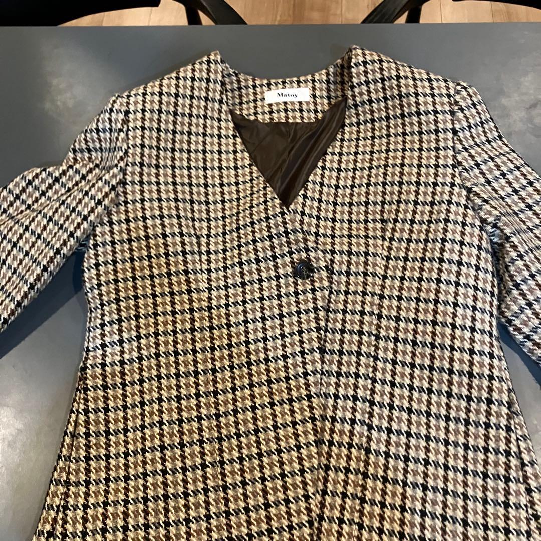 ちった。matoy ノーカラージャケット