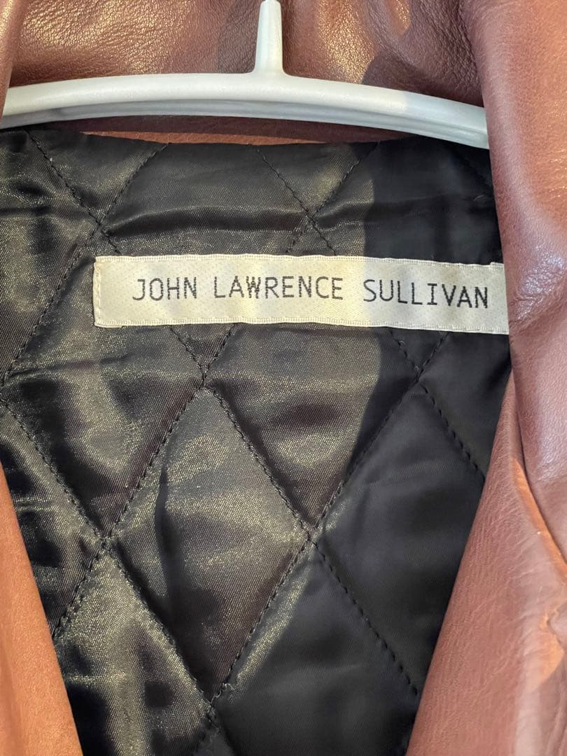 ジョンローレンスサリバン　ブラウン　ダブルライダース レザージャケット　36